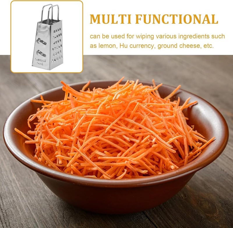4Pcs Stainless Steel Cheese Grater Set Manual Handheld for Kitchen Home Use - Image 5